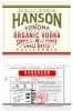 Hanson Of Sonoma Vodka Organic Habanero 750ml