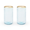 Aqua Bubble Glass Tumbler Set by Twine