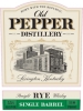 Old Pepper Distillery Single Barrel Straight Rye Whiskey Aged 3 Years 750ml