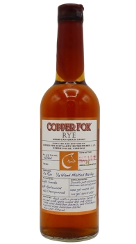 Copper Fox - Rye Grain 2011 1 year old Spirit 70CL