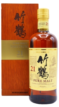 Nikka Taketsuru -  Pure Malt (Wooden Box) 21 year old Whisky 70CL