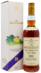 Macallan - Single Highland Malt 1980 18 year old Whisky 70CL