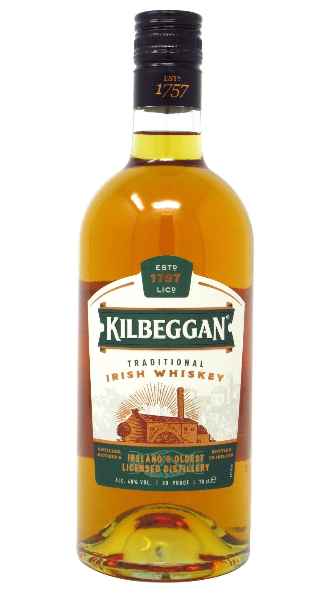 Kilbeggan - Traditional Store Whisky 70CL Whiskey Irish Liquor 