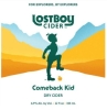 Lost Boy Cider - Comeback Kid (4 pack 12oz cans)