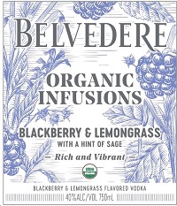 Belvedere Organic Infusions Blackberry & Lemongrass Flavored Vodka / 750 ml  - Marketview Liquor