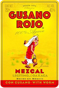 Gusano Rojo Mezcal Con Gusano 750ml