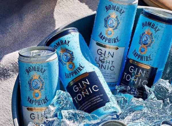 Bombay Saphhire Gin And Light Tonic 4 Pack 250ml Cans Nationwide Liquor