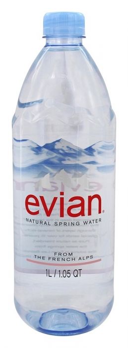 Evian Natural Spring Water 1.05 Qt, Bottled Water