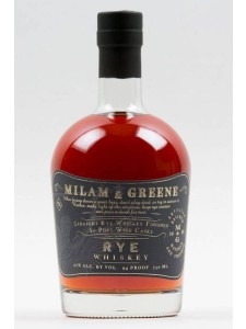 Milam and Greene Straight Rye Whiskey finished in Port Wine Casks 750ml