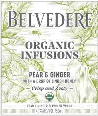 Belvedere Organic Infusions Pear & Ginger Vodka 750mL – Crown Wine and  Spirits