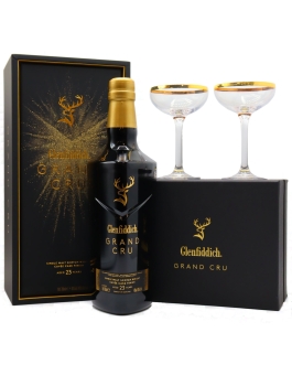 Glenfiddich - Glasses & Grand Cru 23 year old Whisky