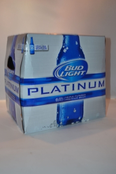 Budweiser Light Platinum Beer 12x12 Bot