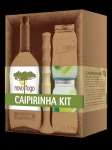 Novo Fogo Cachaca Silver Caipirinha Kit 750ml