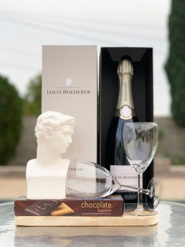 Louis Roederer Brut Premier Champagne Gift Boxed with 2 Glasses