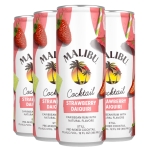 Malibu Strawberry Daiquiri Cocktail 4x12oz Cans