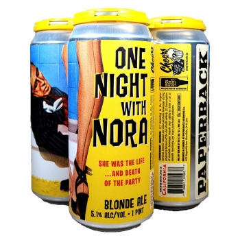 Paperback One Night With Nora Blonde Ale 4x16oz Cans