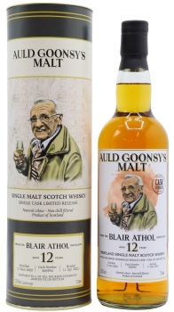 Blair Athol - Auld Goonsy's Single Cask #306994 2009 12 year old Whisky 70CL