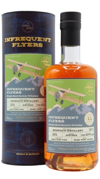 Benriach - Infrequent Flyers - Single Ruby Port Cask  2011 11 year old Whisky 70CL