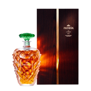 Patron Tequila Extra Anejo En Lalique Series 3 750ml