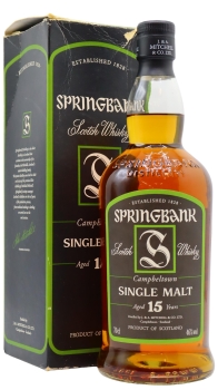 Springbank - Campbeltown Single Malt (Old Bottling) 15 year old Whisky 70CL