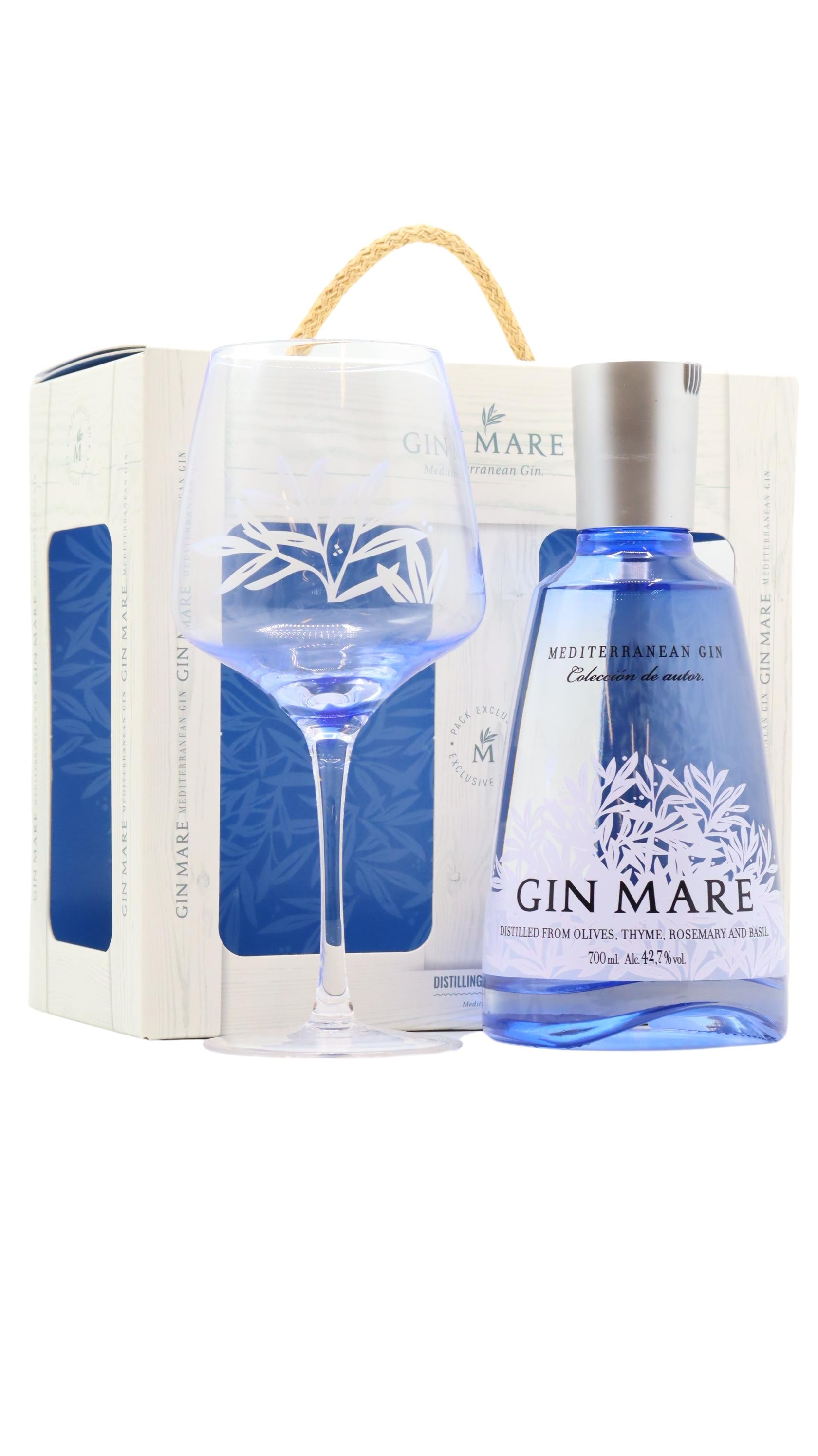 Gin Mare - Mediterranean Glass Store Bourbon Gin | Pack 70CL Liquor