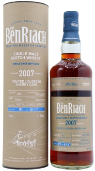 Benriach - Single Cask #101 2007 10 year old Whisky 70CL