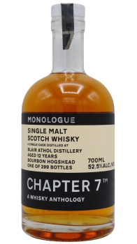 Blair Athol - Chapter 7 - Single Ex-Bourbon Cask #301068 2009 12 year old Whisky 70CL