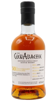 GlenAllachie - 50th Anniversary Single Cask #2517 1990 27 year old Whisky 50CL