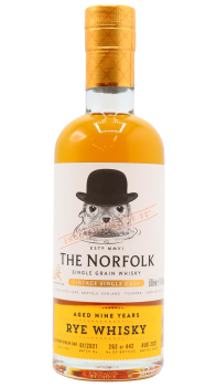 The English - The Norfolk - Vintage Single Cask Rye 2012 9 year old Whisky