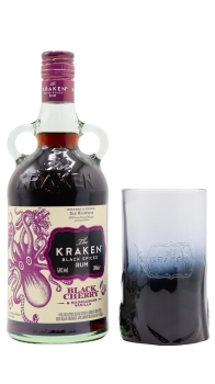 Kraken - Glass & Black Cherry & Madagascan Vanilla Black Spiced Rum 70CL