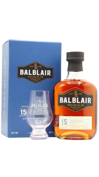 Balblair - Glencairn Glass & Single Malt Scotch 15 year old Whisky 70CL