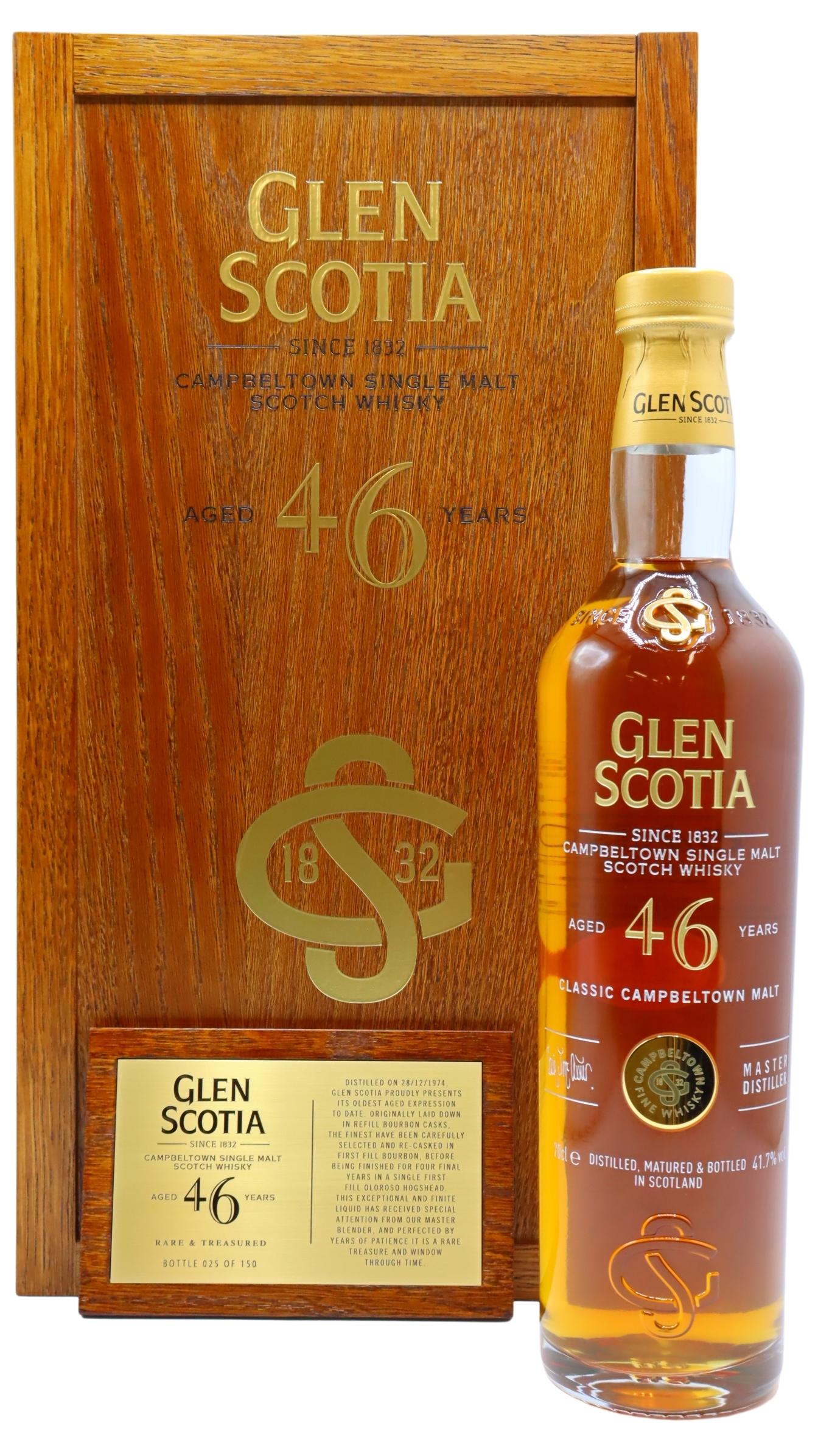 Glen Scotia - Campbeltown Single Malt 1974 46 year old Whisky 70CL
