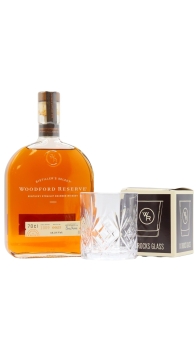 Woodford Reserve - Glass & Distiller's Select Bourbon Whiskey 70CL