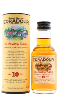 Edradour - Highland Single Malt Miniature 10 year old Whisky 5CL