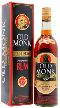 Old Monk - Gold Reserve Indian 12 year old Rum 75CL