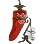 Institucional Tequila Gold Tequila Chili Pepper Decanter 750ml