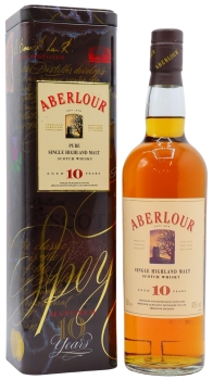 Aberlour - Single Highland Malt (Old Bottling) 10 year old Whisky 70CL