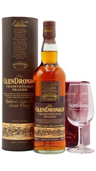 Glendronach - Copita Glass & Traditionally Peated Whisky 70CL