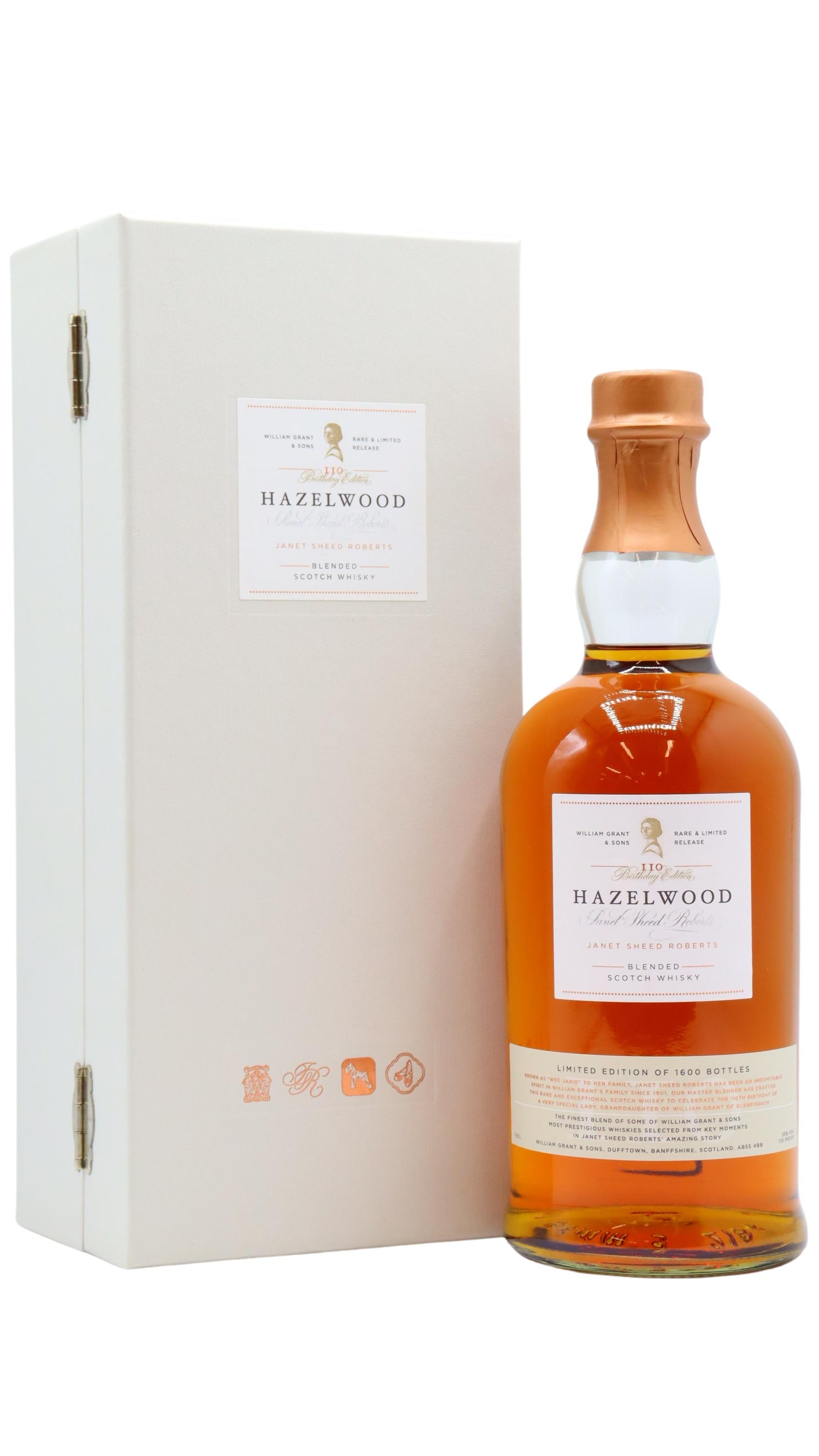 Hazelwood Janet Sheed Roberts 110th Birthday Whisky 70CL