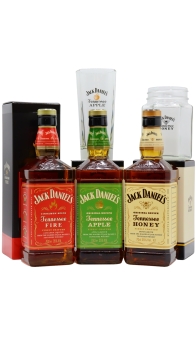 Jack Daniel's - Tennessee Honey- Fire & Apple 3 x 70cl Whiskey Liqueur