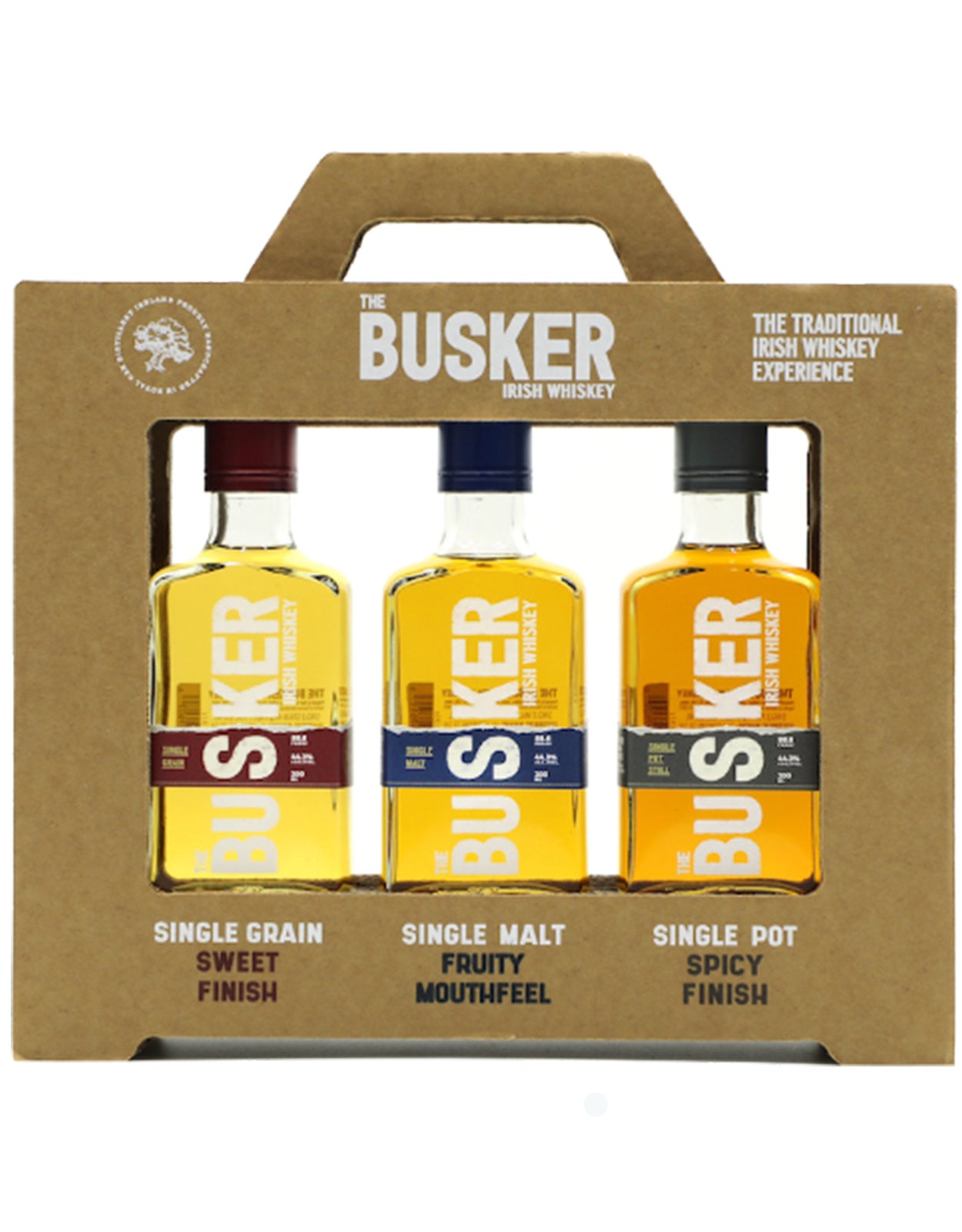 Busker - Irish Whiskey Gift Set 3 x 200ml bottles (600ml)