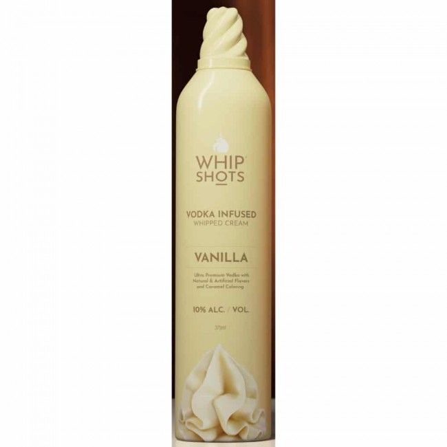 Whip Shots Vanilla Vodka Infused Whipped Cream (Full Case 12 Cans)