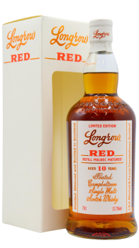 Longrow - Red Refill Malbec Cask Finish 2020 Release 10 year old Whisky 70CL