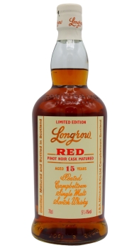 Longrow - Red Pinot Noir Cask 2022 Release 15 year old Whisky 70CL