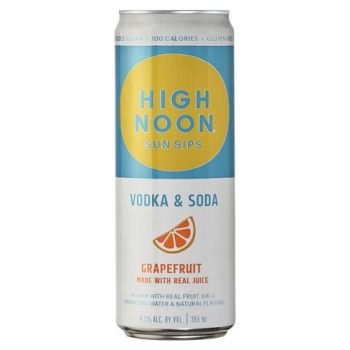 High Noon Sun Sips Vodka & Soda Grapefruit 355 Ml Can