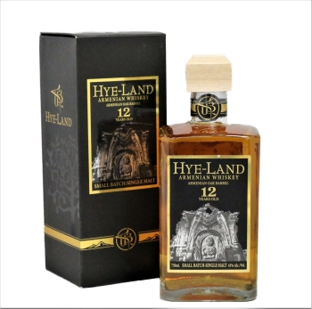 Hye Land Whiskey Single Malt Small Batch Armenian Oak Barrel Armenia 12yr 700ml