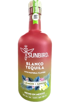 Sunbird Tequila Blanco Lemon Ginger Flavor 750ml