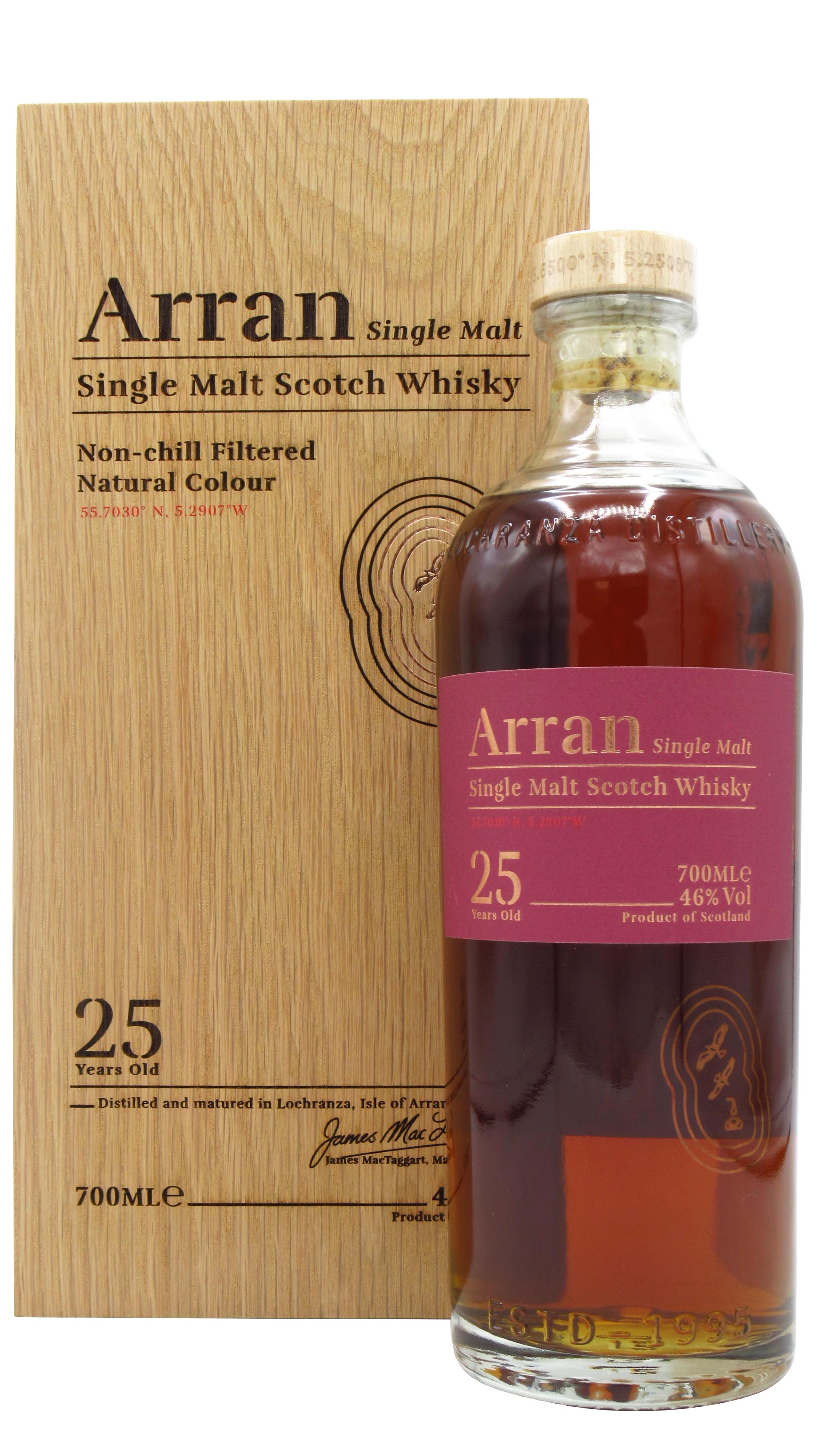 Arran - 2021 Release Single Malt 1996 25 year old Whisky 70CL