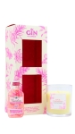 Gordons - Scented Candle & Premium Pink Miniature Gift Pack Gin