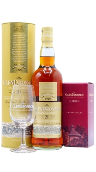 Glendronach - Copita Glass & Parliament Sherry Cask 21 year old Whisky 70CL